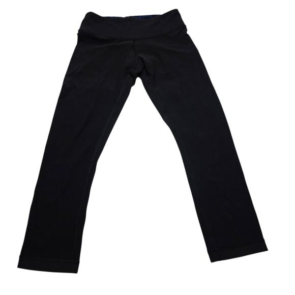 Lululemon Black Capri Leggings Size 2 Activewear Athleisure Yoga 21” Inseam - Picture 3 of 9